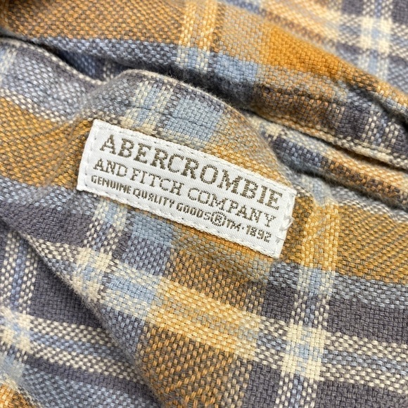 Vintage Abercrombie & Fitch Hook & Loop Short Sleeve Button Down Shirt Large - Picture 3 of 6